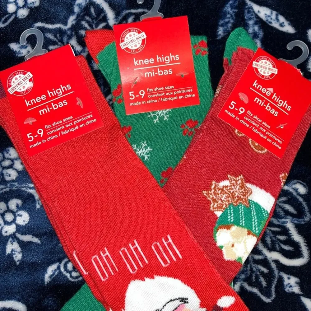 NWT! 3 Pairs Juncture Women’s Holiday Socks